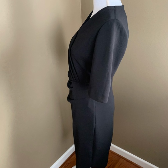 Tahari by ASL Side Drape Faux Wrap Dress - Picture 4 of 5